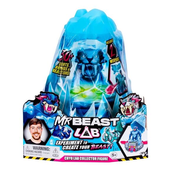 MR BEAST LAB CRYO LAB COLLECTOR FIGURE 30+ LIGHTS SOUNDS & REACTIONS -SEE PHOTOS